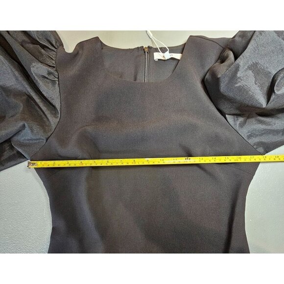 LIKELY Womens 8 Clover Balloon Sleeve Minidress In Black NWT - Picture 7 of 12